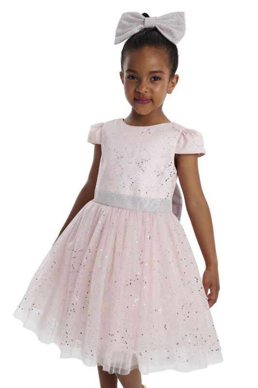 Powder Girl's Glittery Tulle Dress 3-7 AGE - 4