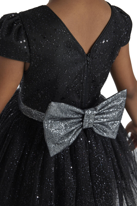 Black Girl's Glittery Tulle Dress 3-7 AGE - 5