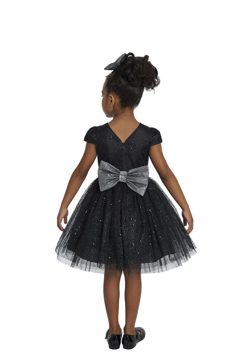 Black Girl's Glittery Tulle Dress 3-7 AGE - 10