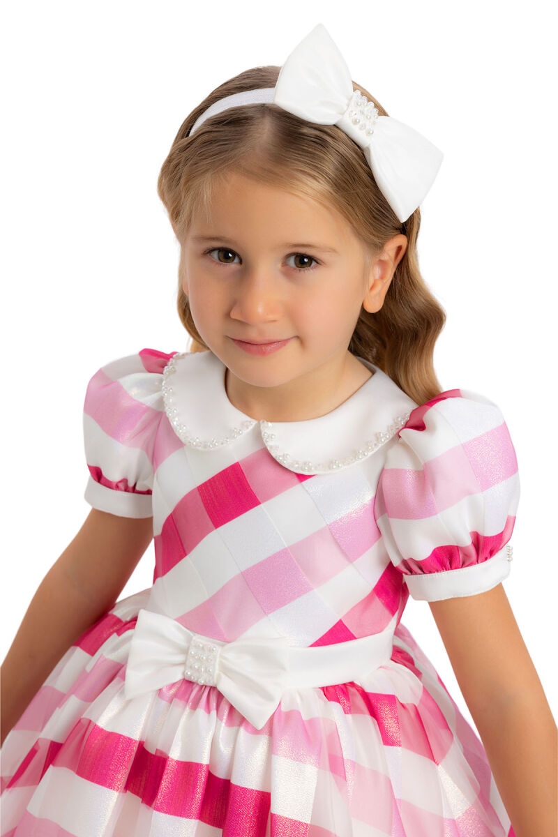 Fuchsia Girls Infant Collar Dress 6-24 MONTH - 4