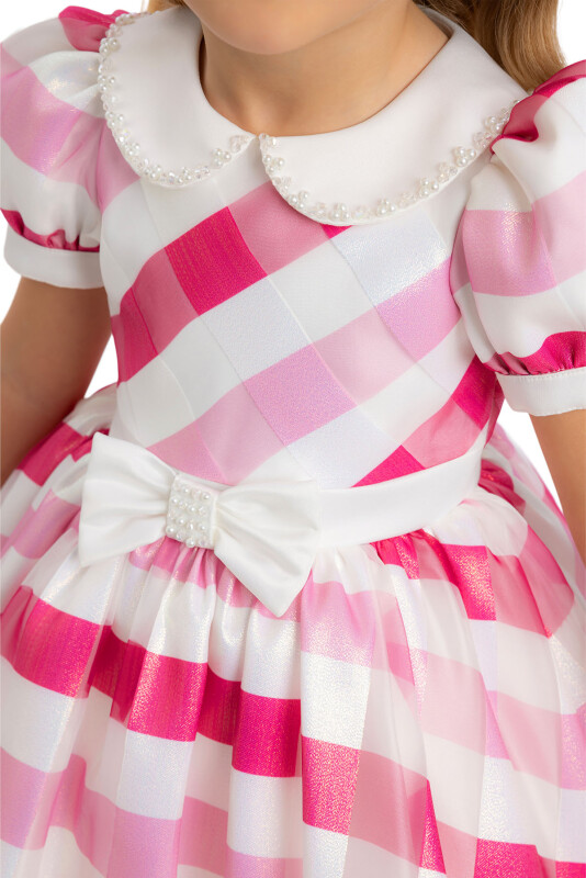 Fuchsia Girls Infant Collar Dress 6-24 MONTH - 5