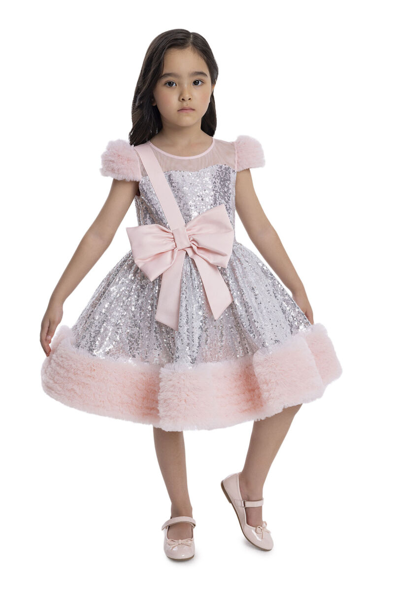 Silver Sequined Girl's Dress 3-7 AGE - 3