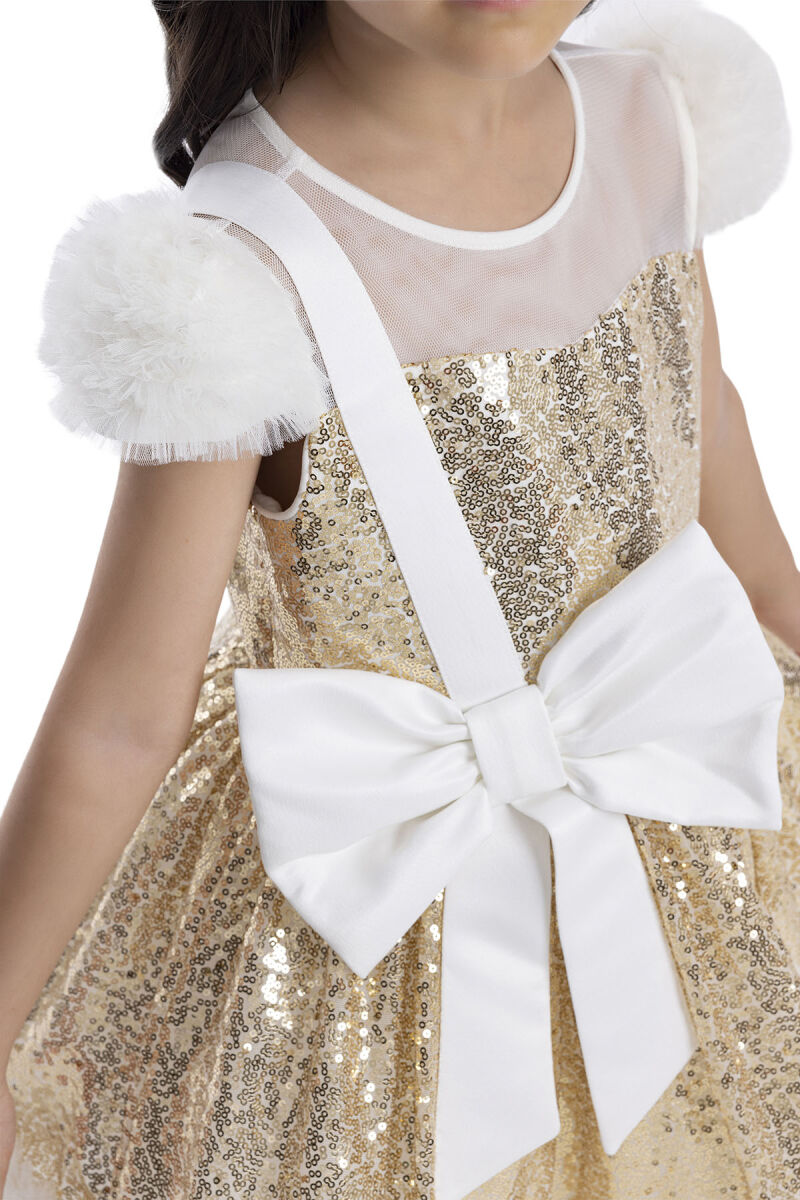 Gold Sequined Girl's Dress 3-7 AGE - 5
