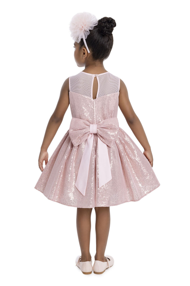 Powder Heart Neckline Girl Child Dress 3-7 AGE - 7