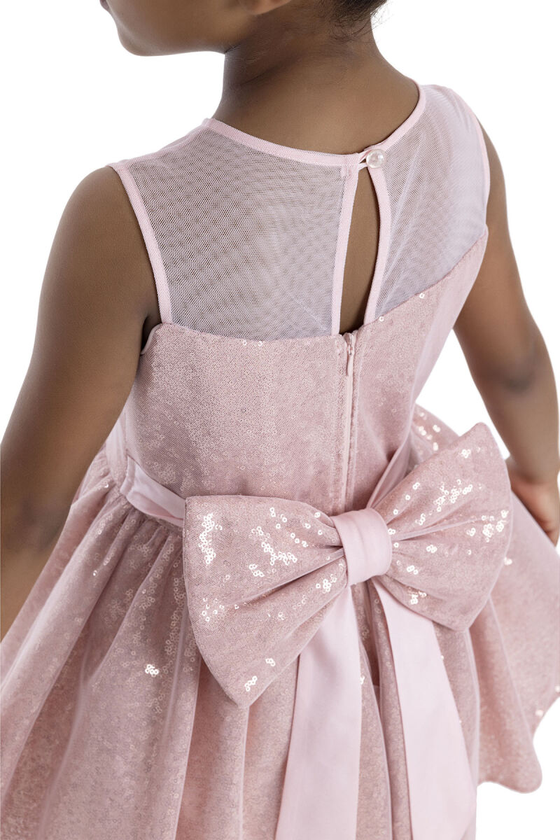 Powder Heart Neckline Girl Child Dress 3-7 AGE - 10