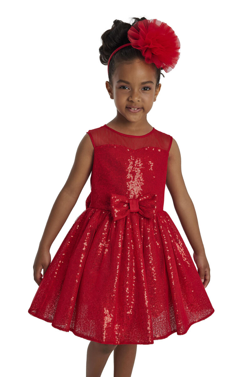 Red Heart Neckline Girl Child Dress 3-7 AGE - 8