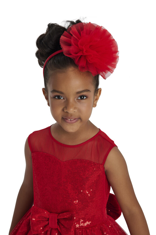 Red Heart Neckline Girl Child Dress 3-7 AGE - 9