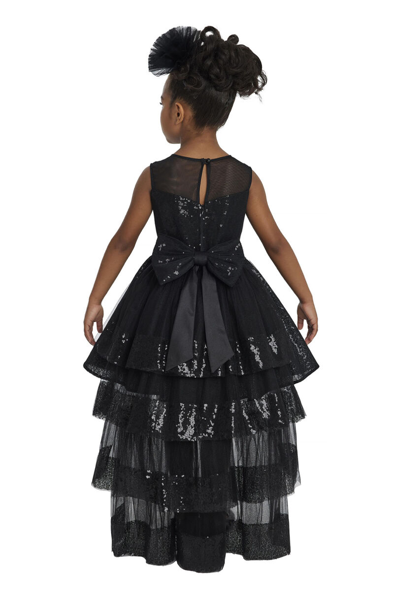 Black Heart Neckline Girl Child Dress 3-7 AGE - 9