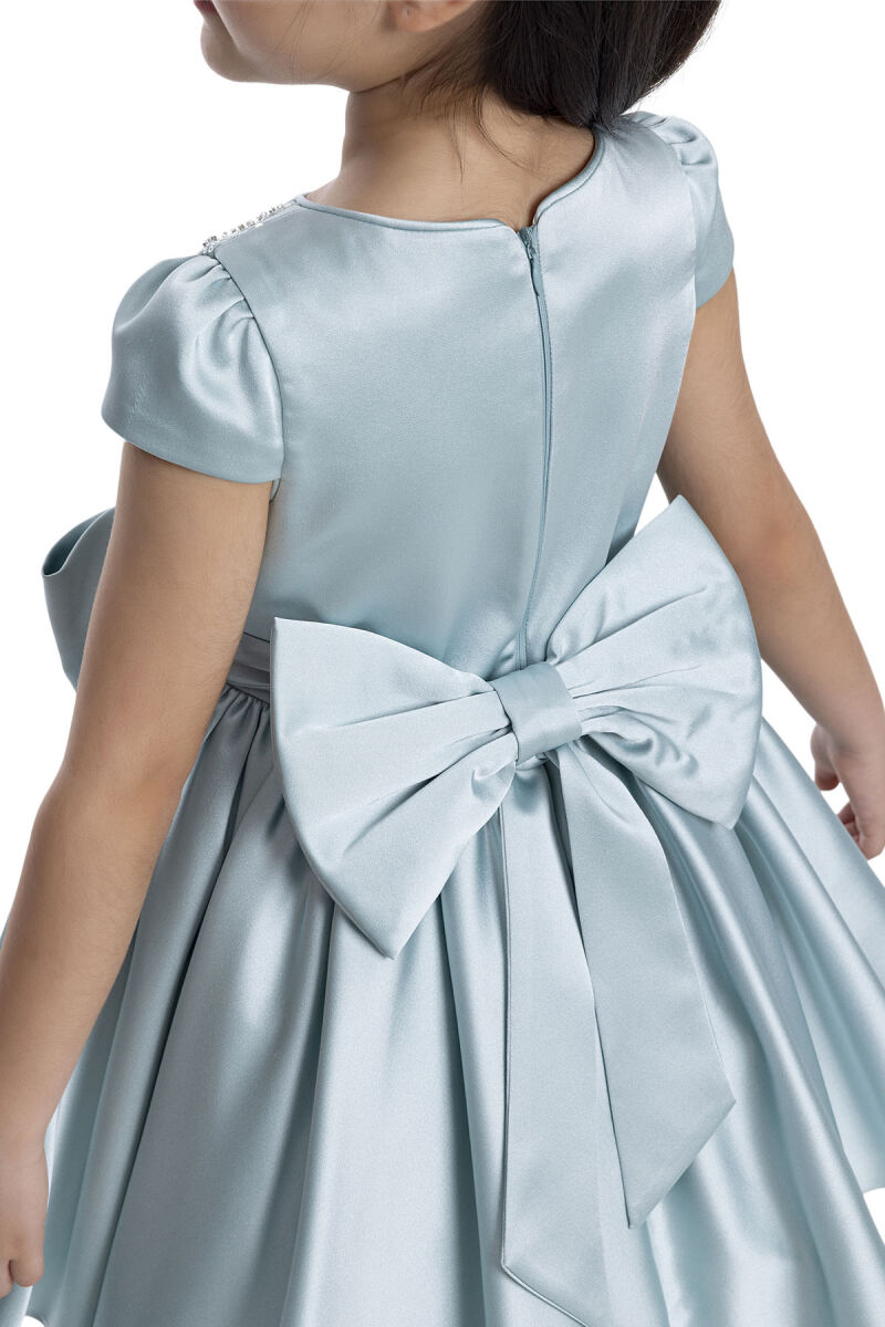 Mint Short Sleeve Girls Dress 3-7 AGE - 7
