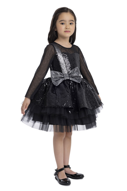 Black Sequined Girl's Dress 3-7 AGE - 4