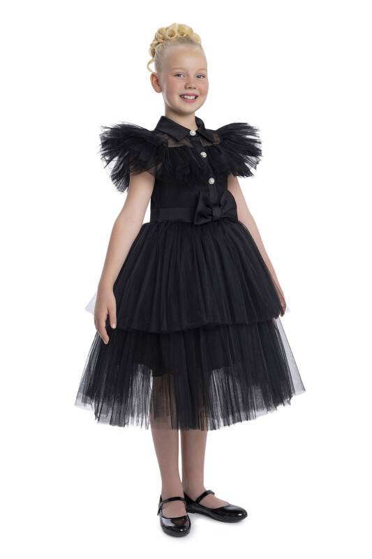 Black Wednesday Dress for Girls 8-12 AGE - 2