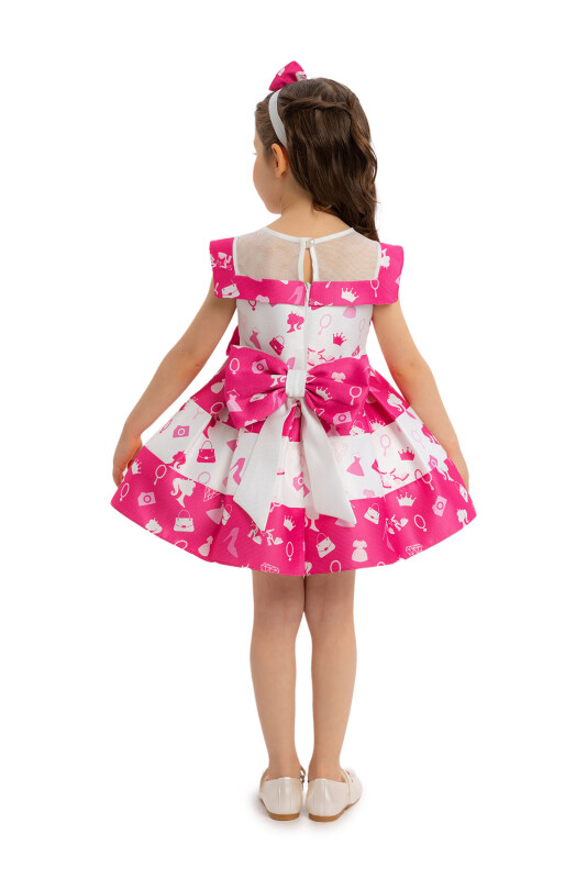 Fuchsia Girls Digital Printed Dress 6-24 MONTH - 7