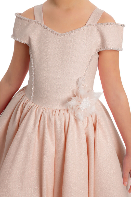 Pink Girls Princess Collar Dress 8-12 AGE - 5