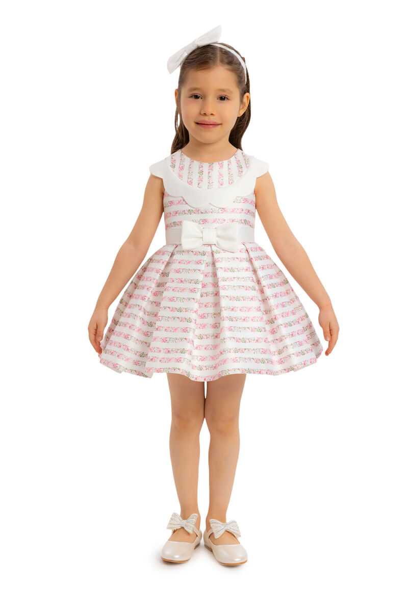 Pink Scallop-neck Girl Child Dress 6-24MONTH - 2