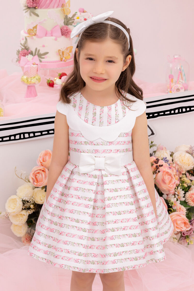 Pink Scallop-neck Girl Child Dress 6-24MONTH - 7