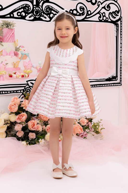 Pink Scallop-neck Girl Child Dress 6-24MONTH - 8