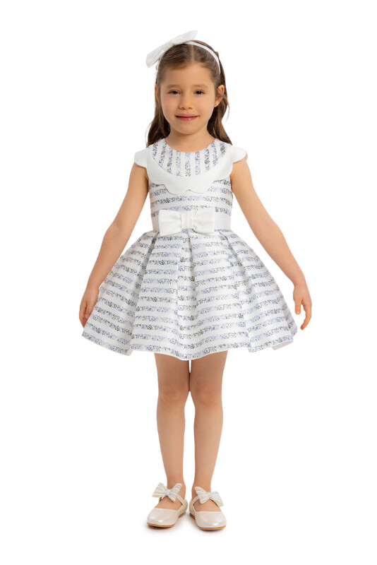 Blue Scallop-neck Girl Child Dress 6-24MONTH 