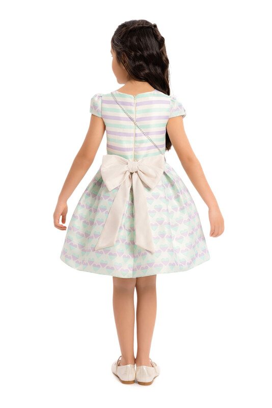 Mint Girls Heart-Patterned Dress 3-7 AGE - 6