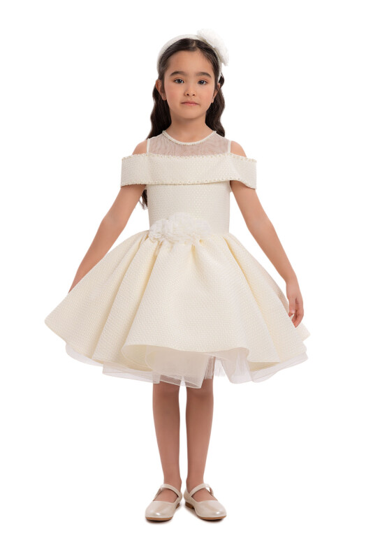 Ecru Girls Princess Collar Dress 3-7 AGE - 2