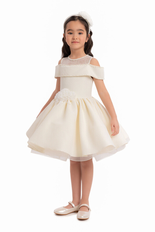 Ecru Girls Princess Collar Dress 3-7 AGE - 3