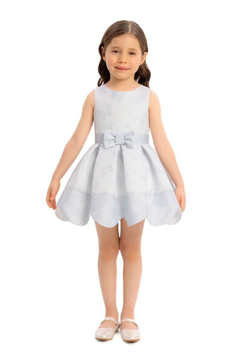 Blue Dress with Bolero for Girls 6-24 MONTH - 7