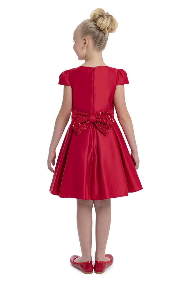 Red Peter Pan Collar Girls Dress 8-12 AGE - 8