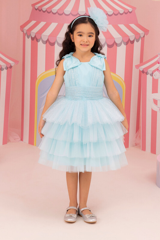 Mint Girls Layered Tulle Dress 3-7 AGE 