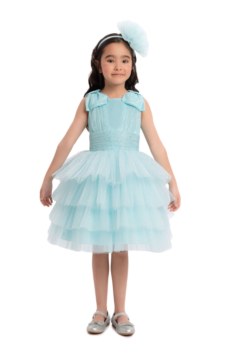 Mint Girls Layered Tulle Dress 3-7 AGE - 2