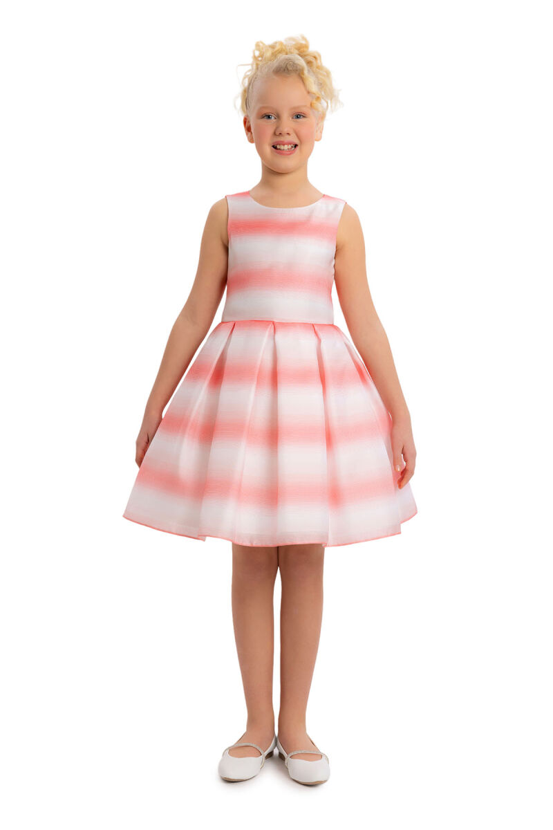 Coral Girls Set with Organza Jacket 8-12 AGE - 7