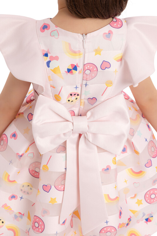 Pink Girls Dress with Donut 6-24 MONTH - 5