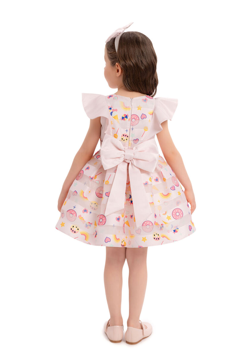 Pink Girls Dress with Donut 6-24 MONTH - 6