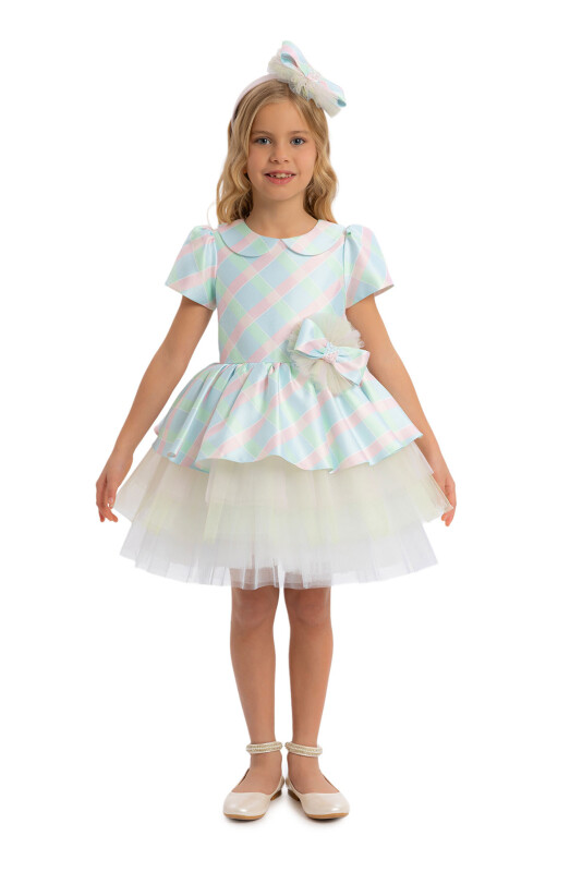 Colorful Girls Tiered Skirted Dress 3-7 AGE - 2