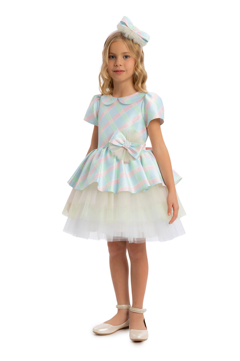 Colorful Girls Tiered Skirted Dress 3-7 AGE - 3