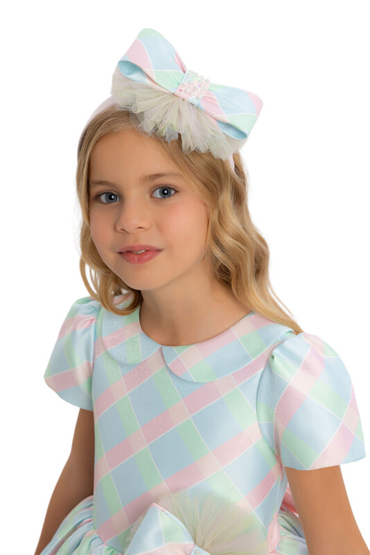 Colorful Girls Tiered Skirted Dress 3-7 AGE - 4