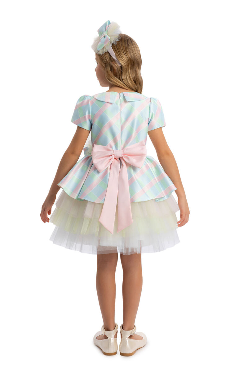 Colorful Girls Tiered Skirted Dress 3-7 AGE - 6
