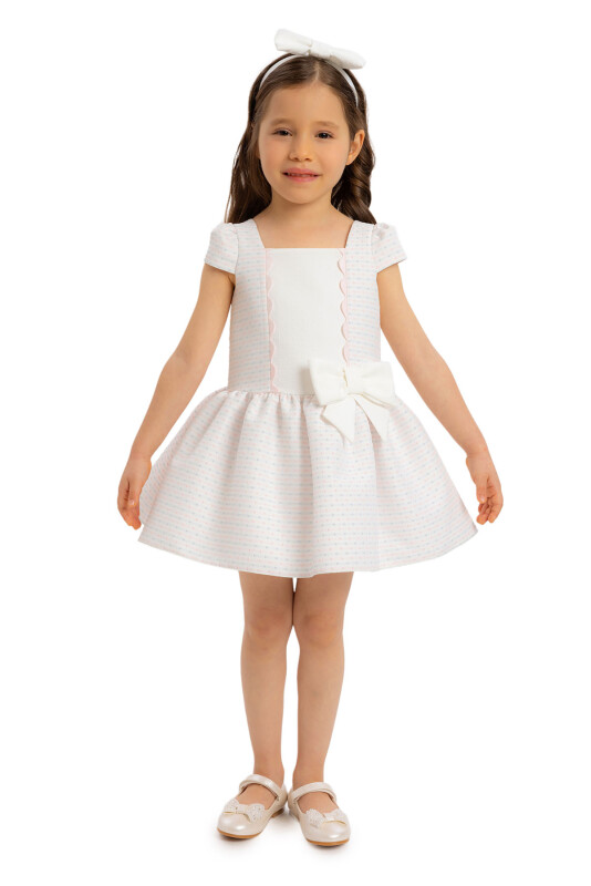 Powder Square-neck Girl Child Dress 6-24 MONTH - 2