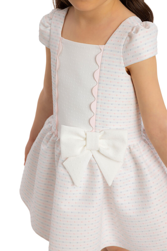 Powder Square-neck Girl Child Dress 6-24 MONTH - 4