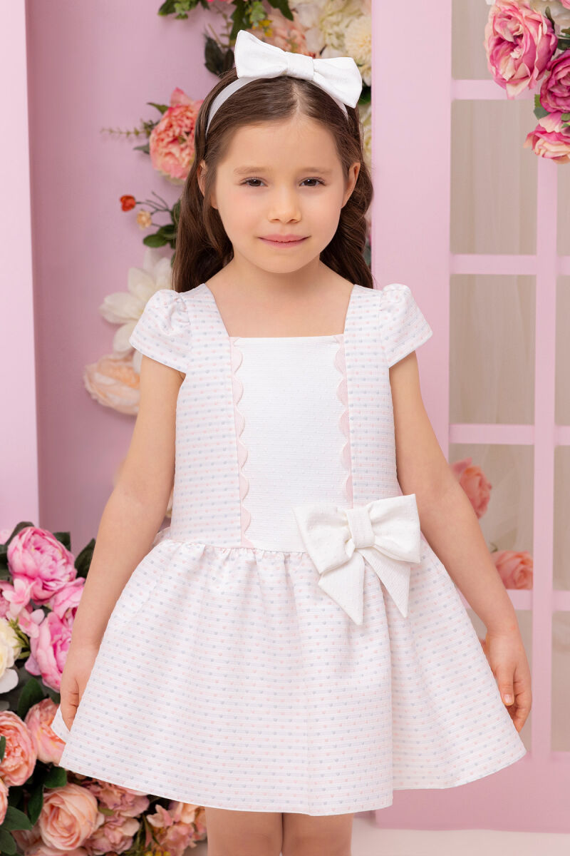 Powder Square-neck Girl Child Dress 6-24 MONTH - 7