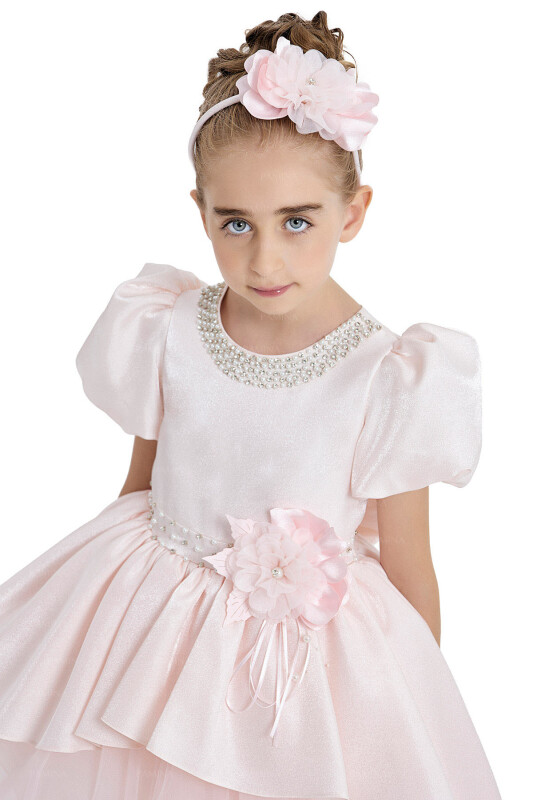 Powder Layered Skirted Dress 4-8 AGE 33044PR - 10