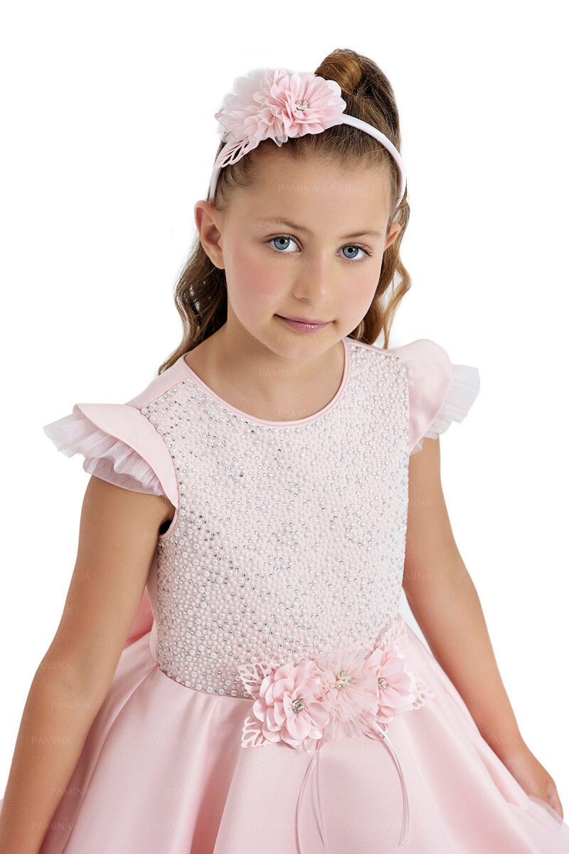 Powder Pearl Plated Dress 4-8 AGE 33013PR - 4