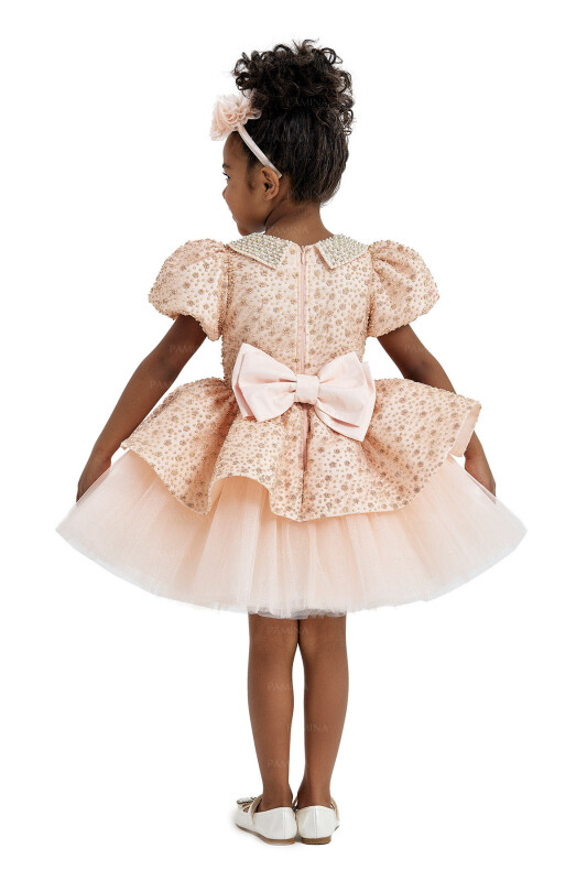 Salmon Baby Collared and Tutu Dress 2-6 AGE 33116PR - 10