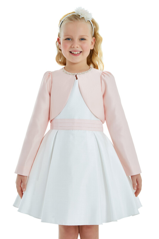 Powder Girl Embroidered Satin Bolero 4-8 AGE 32236PR 