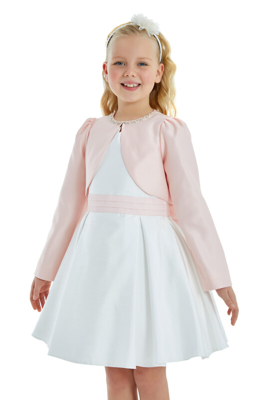 Powder Girl Embroidered Satin Bolero 4-8 AGE 32236PR - 2