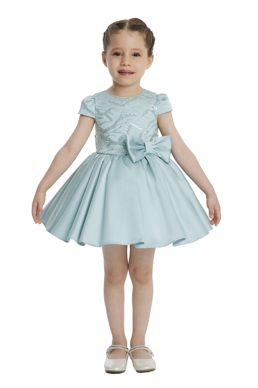 Mint Short-Sleeved Girls Dress 6-24 MONTH 34197PR - 1