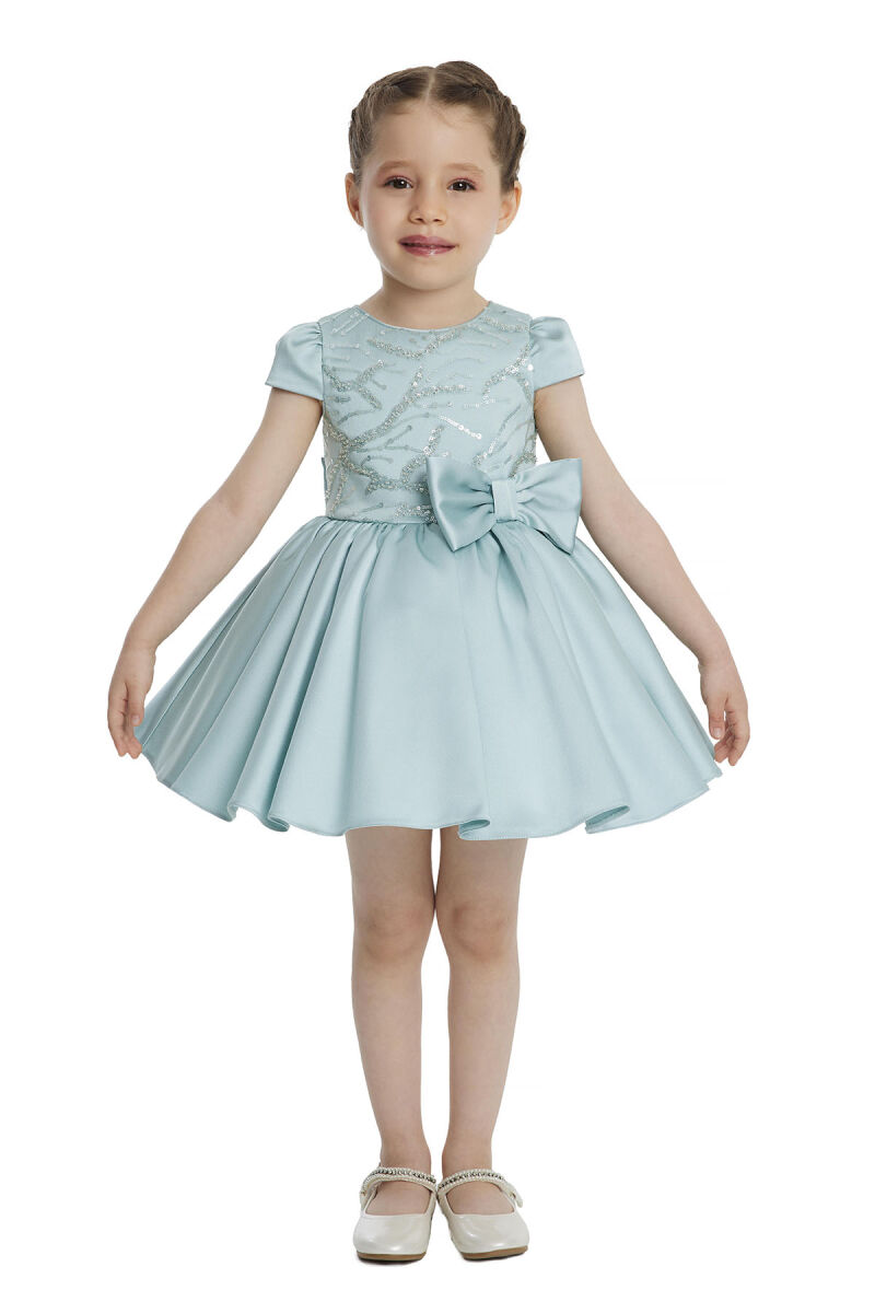 Mint Short-Sleeved Girls Dress 6-24 MONTH 34197PR - 1