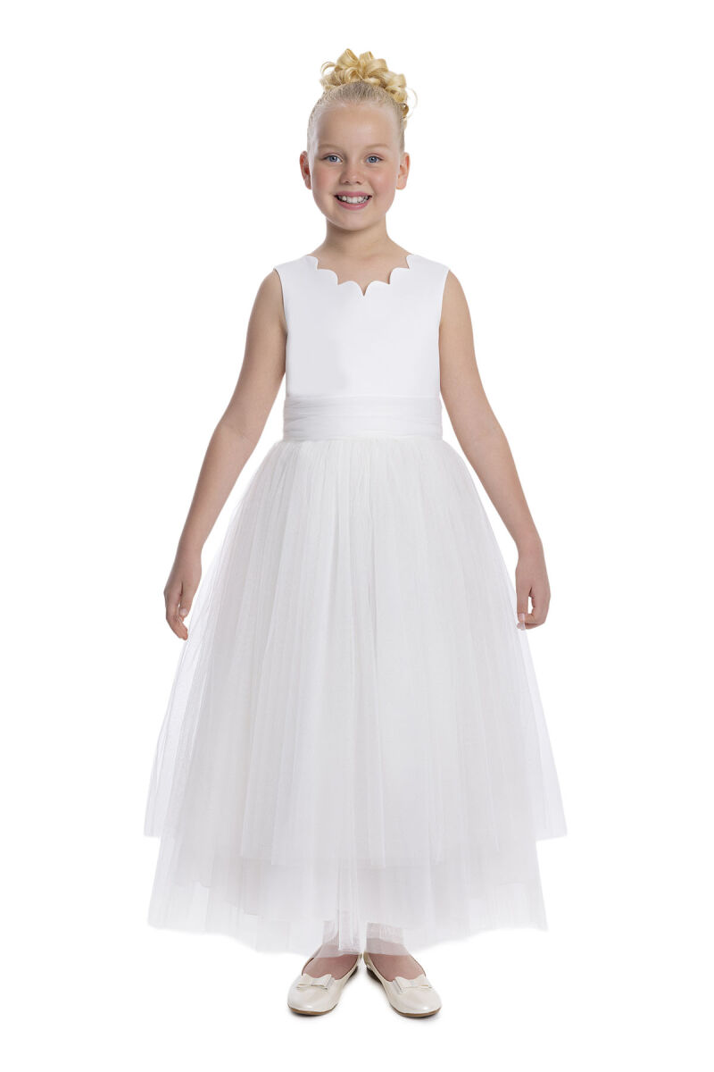Ecru Girls Tulle Maxi Dress 8-12 AGE 34112PR - 1
