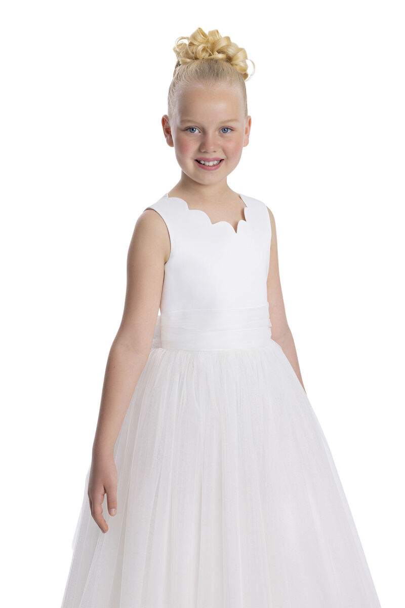 Ecru Girls Tulle Maxi Dress 8-12 AGE 34112PR - 3