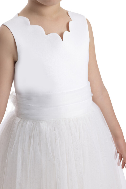 Ecru Girls Tulle Maxi Dress 8-12 AGE 34112PR - 4