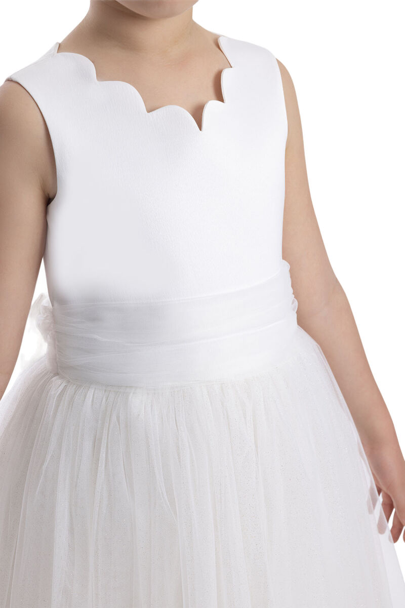Ecru Girls Tulle Maxi Dress 8-12 AGE 34112PR - 4