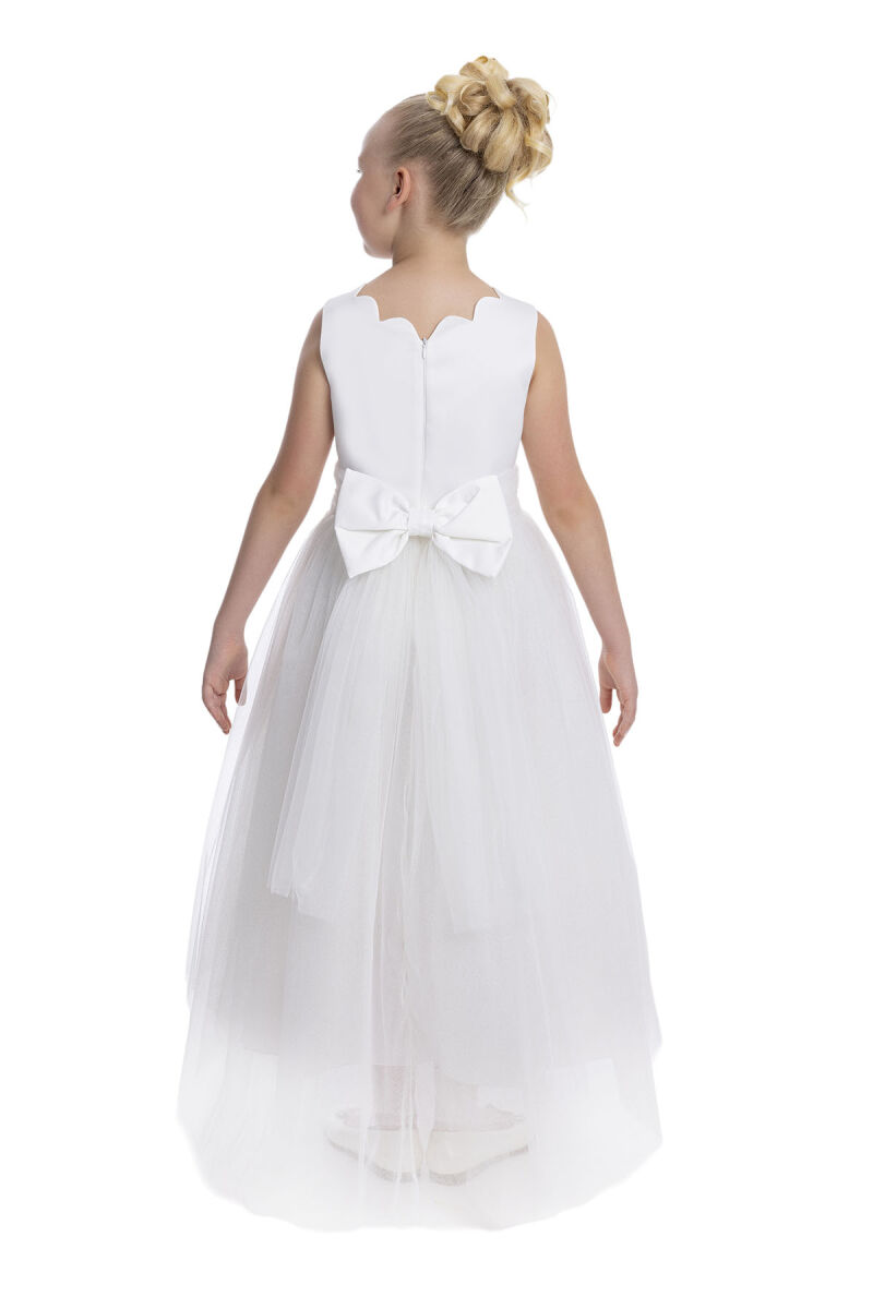 Ecru Girls Tulle Maxi Dress 8-12 AGE 34112PR - 5